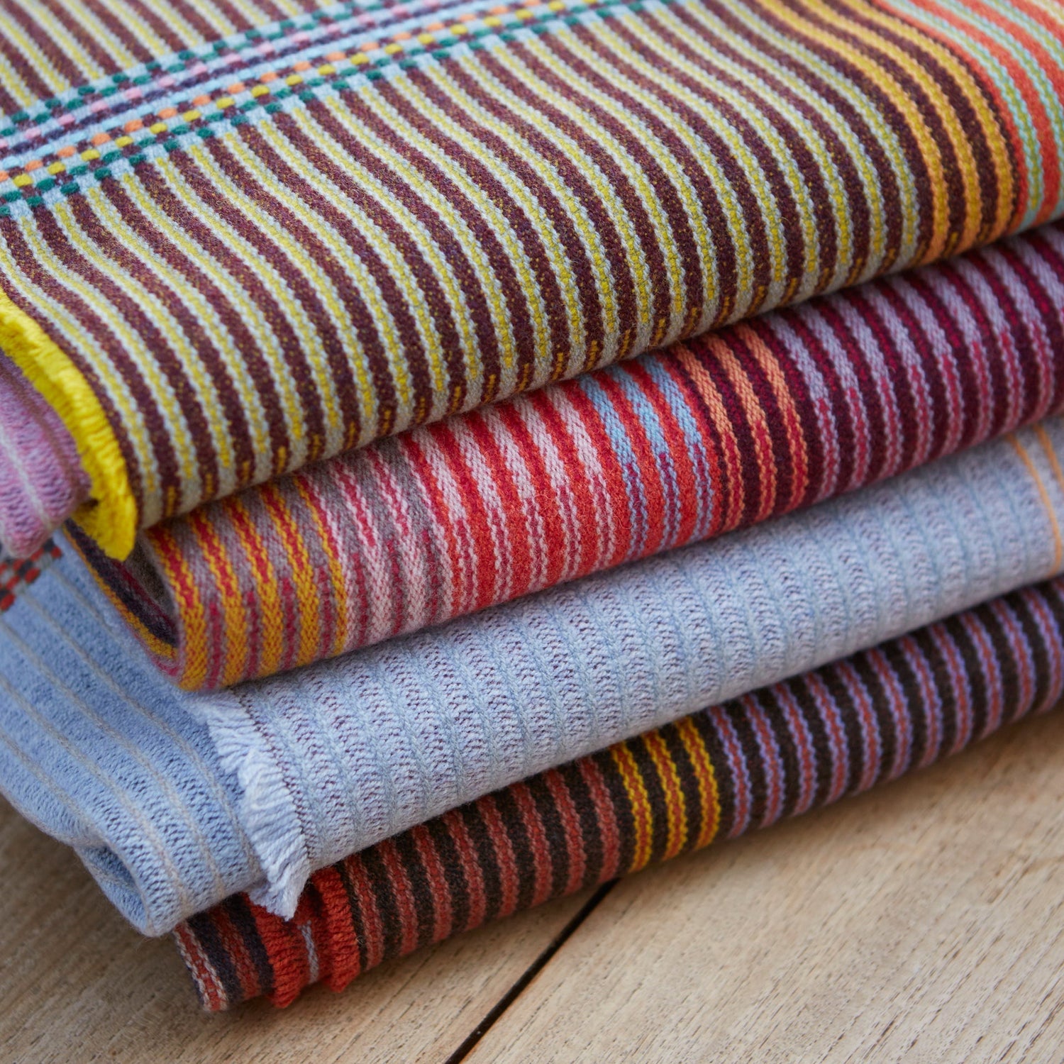 Lambswool Pinstripe Throws