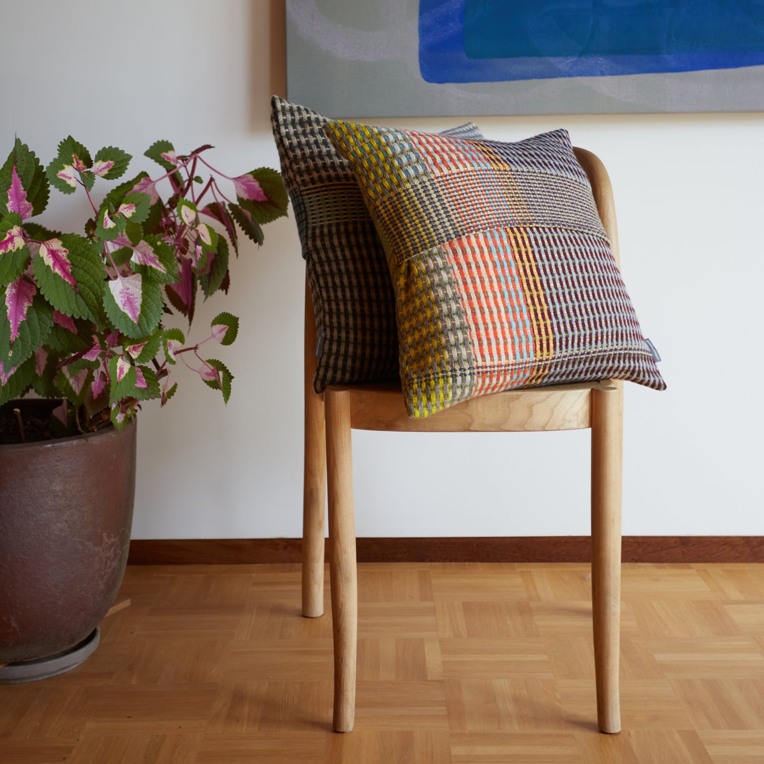 Lambswool Basket Weave Cushions