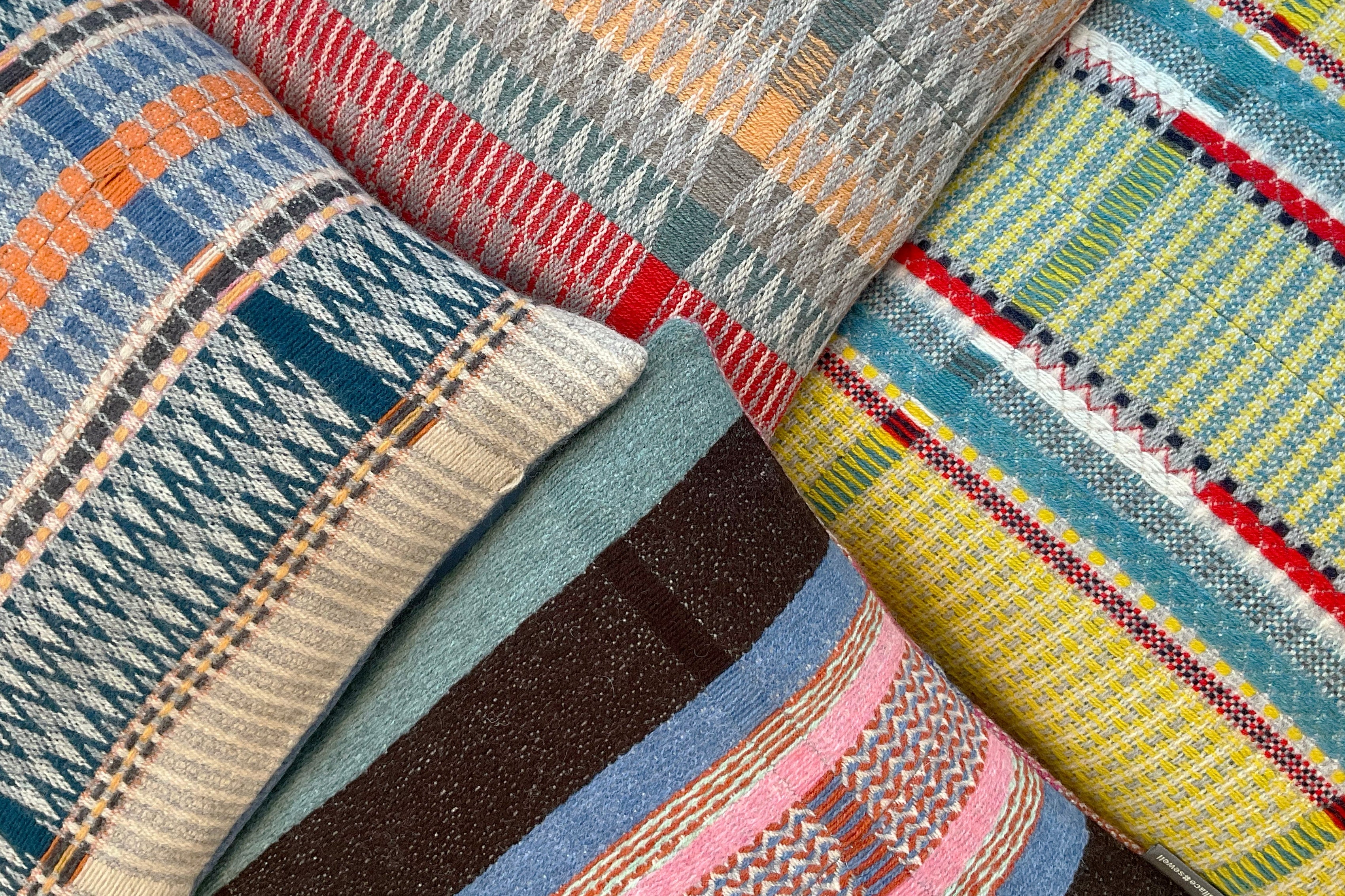 Lambswool Offcut Cushion | Woven Merino Lambswool Handmade Cushion ...