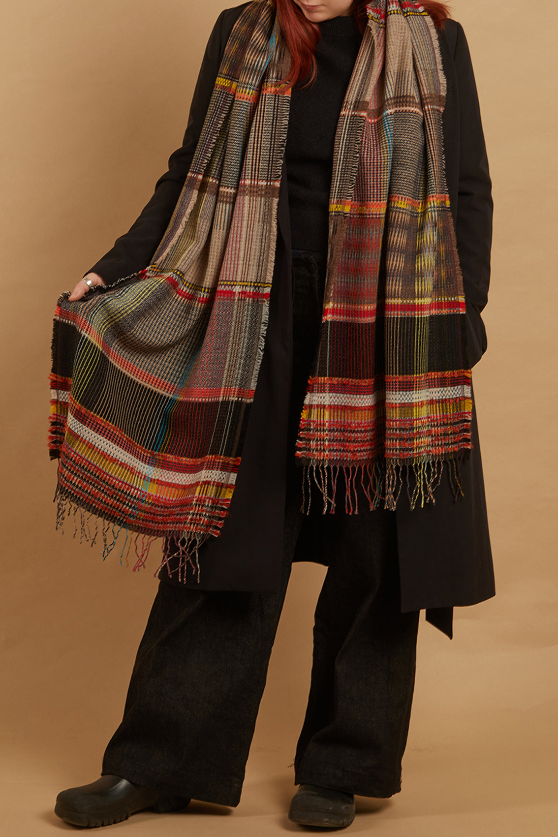 Ortensia Jaffa | Woven Lambswool Mohair Wrap Scarf – Wallace Sewell