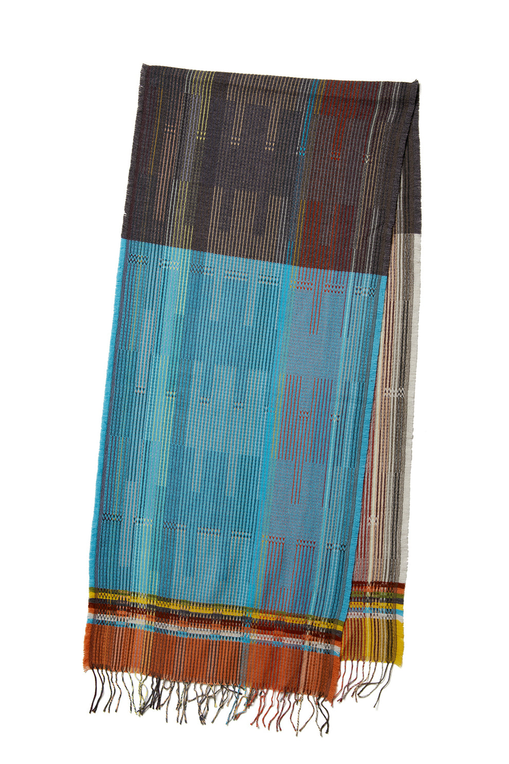 Pymoor Jester | Woven Merino Fine Lambswool Wrap Scarf – Wallace Sewell