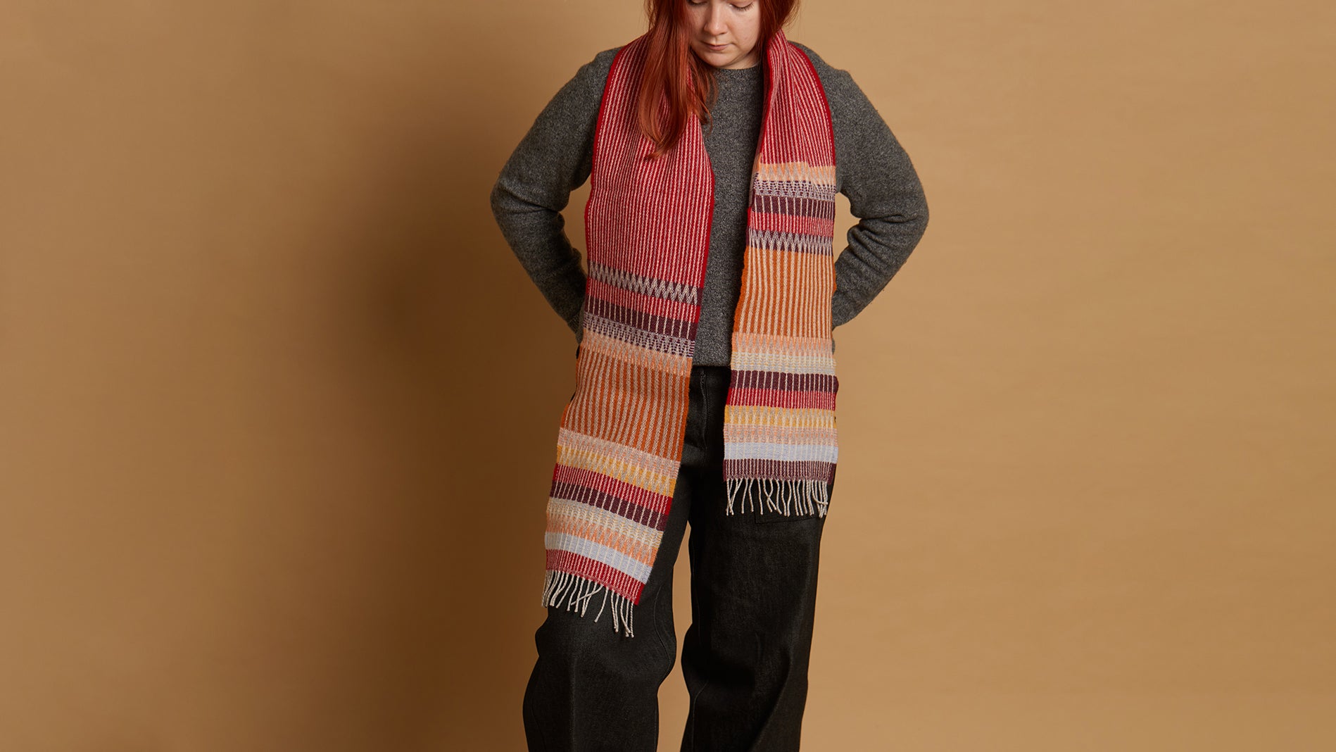 Texture Scarves | Woven Merino Lambswool Scarves – Wallace Sewell