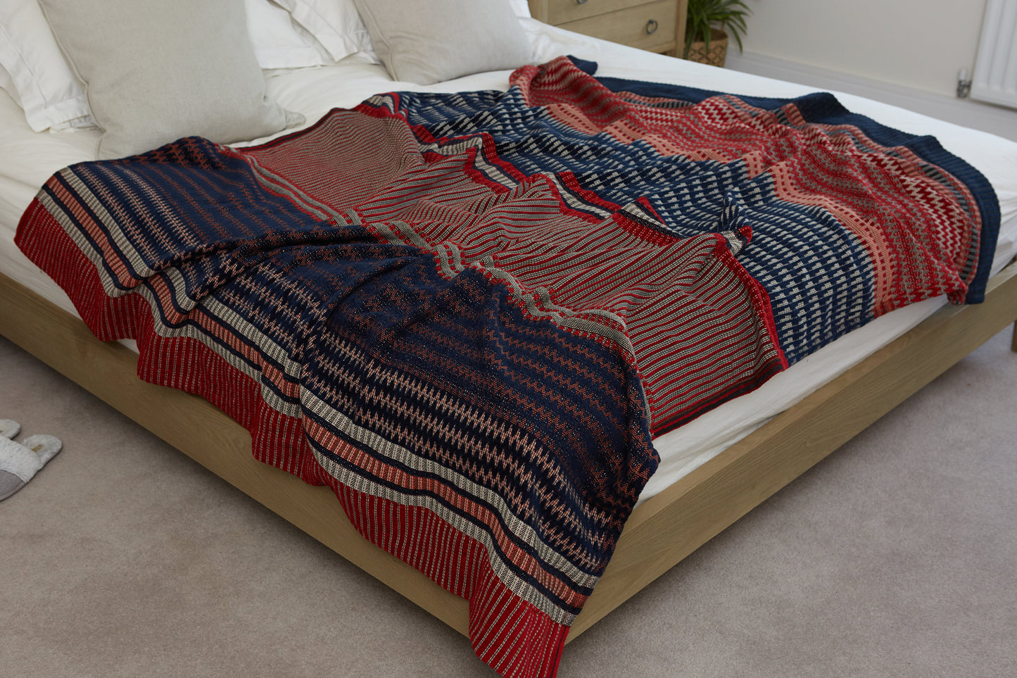 Oxford Blue Throw