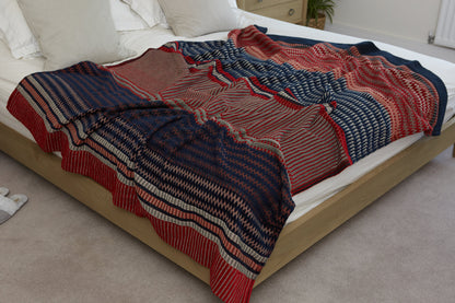 Oxford Blue Throw