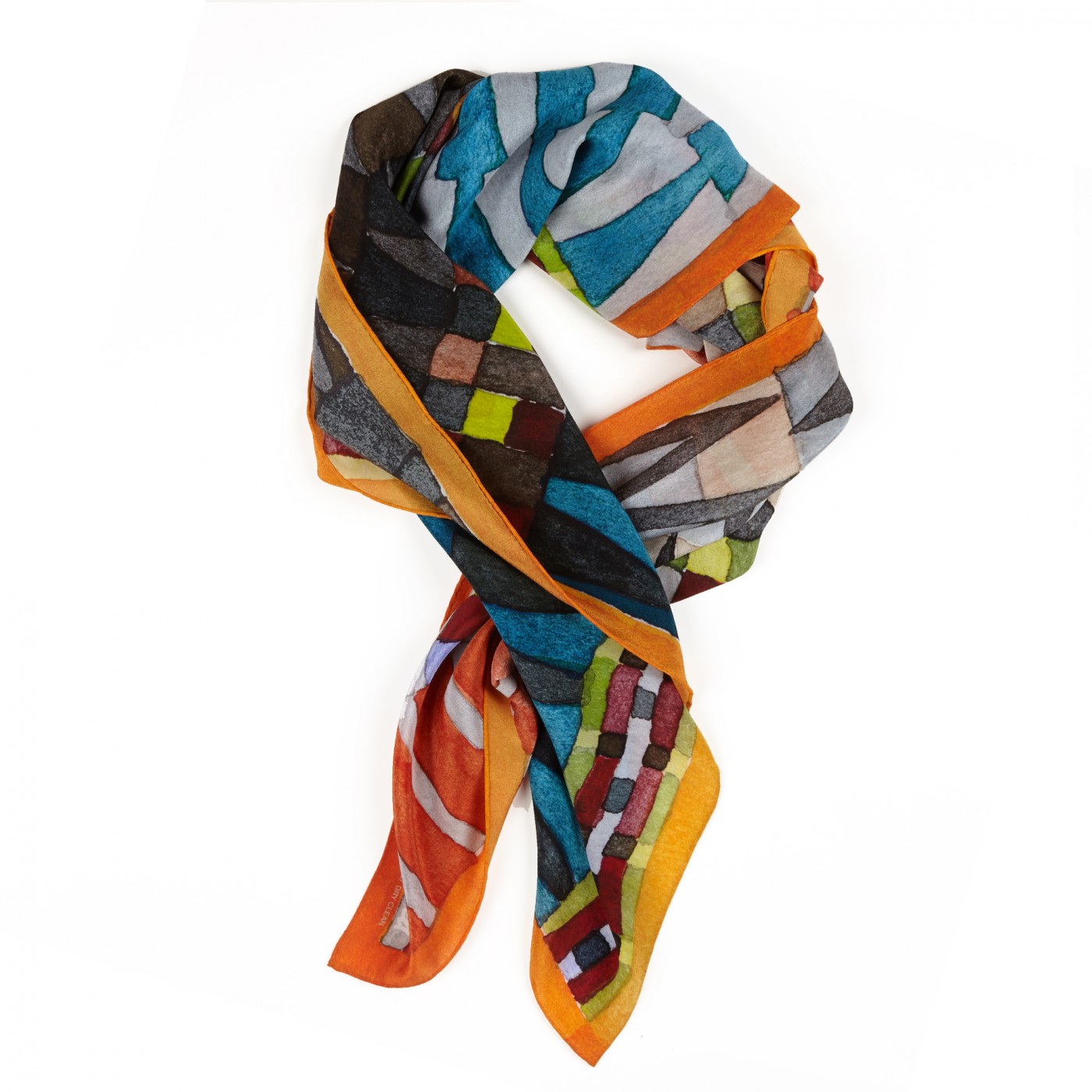 Printed Dart Scarf - Wallace & Sewell
