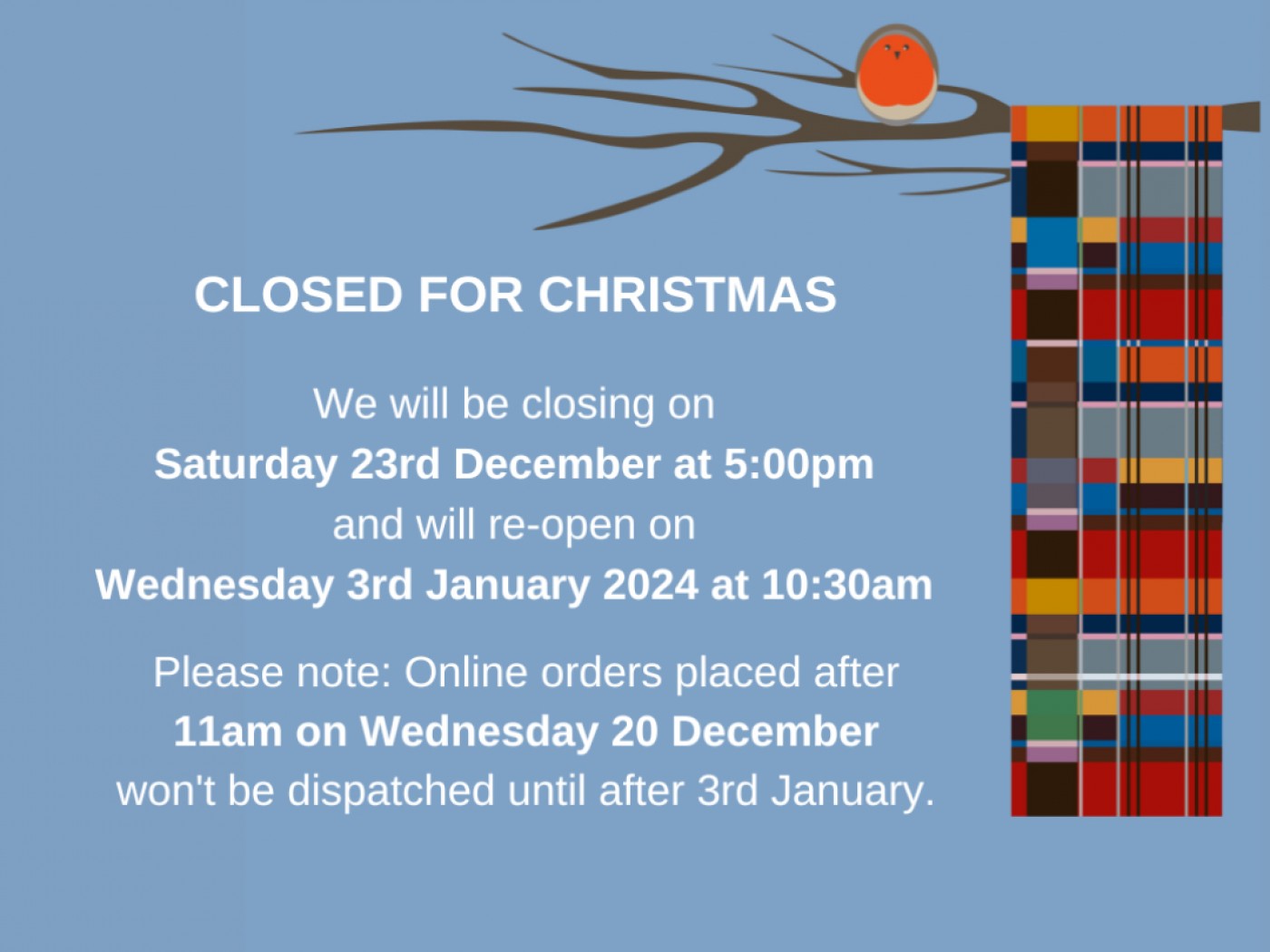 Christmas Closure Dates